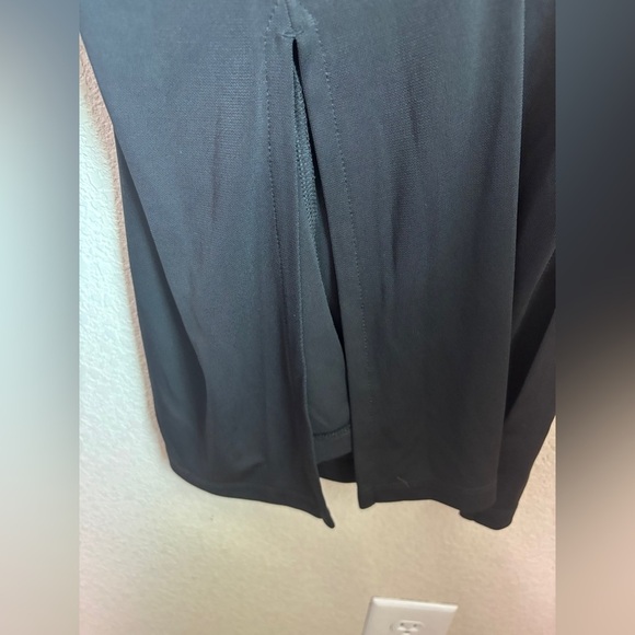 INC International Concepts Black Ruched Short Sleeve Midi Shirtdress XXL - Picture 9 of 10